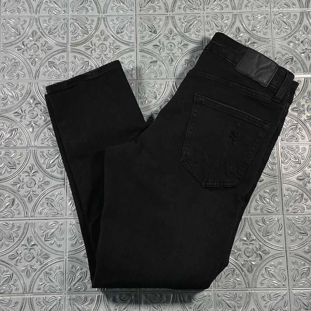 Aeropostale Men's Black Distressed Skinny Jeans Size 27/28